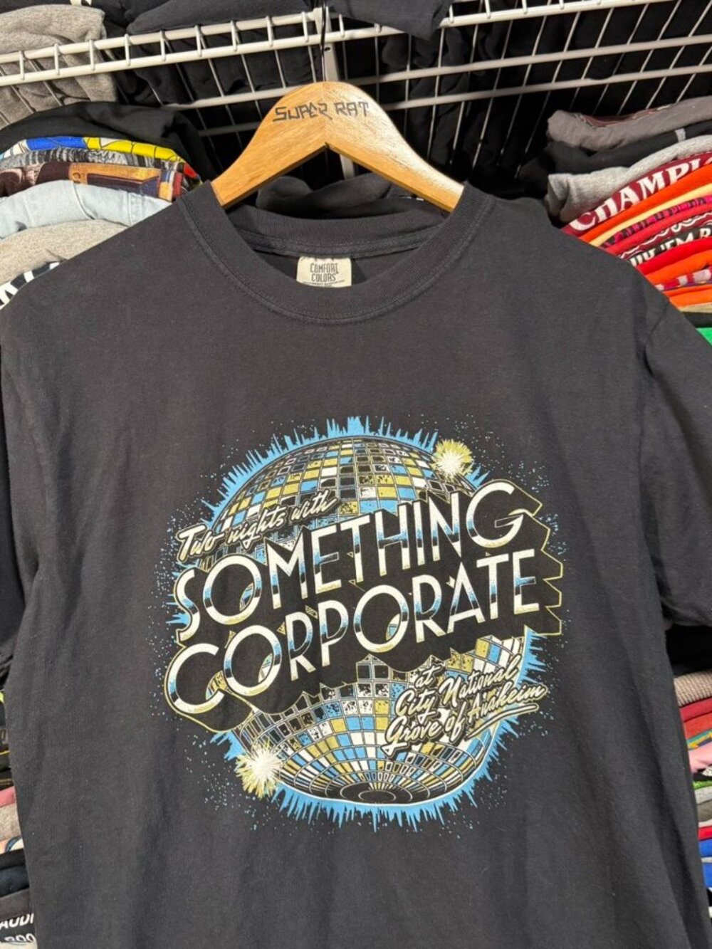Something Corporate 2023 new years 2 night concert event t shirt black